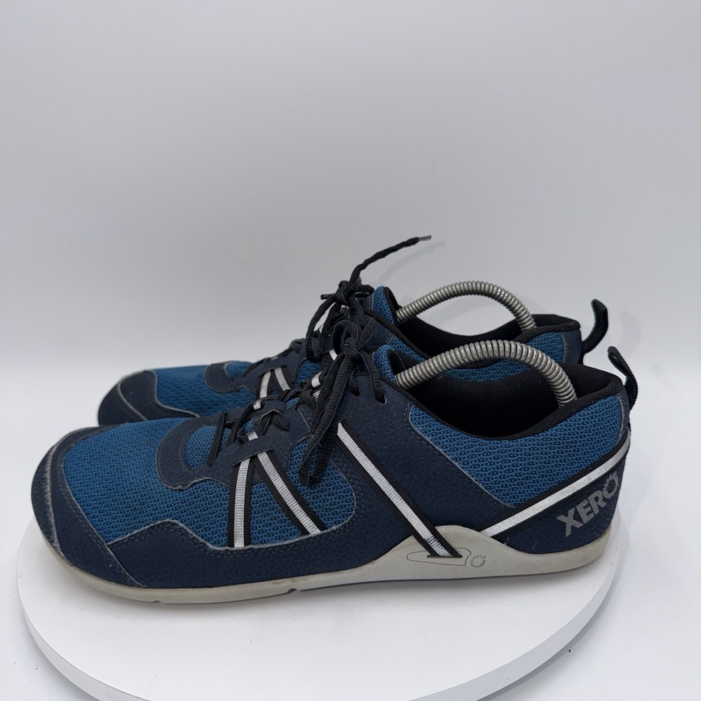 Xero Shoes Prio Mens Size 10.5 Blue Minimalist Running Athletic Lace Up Shoes